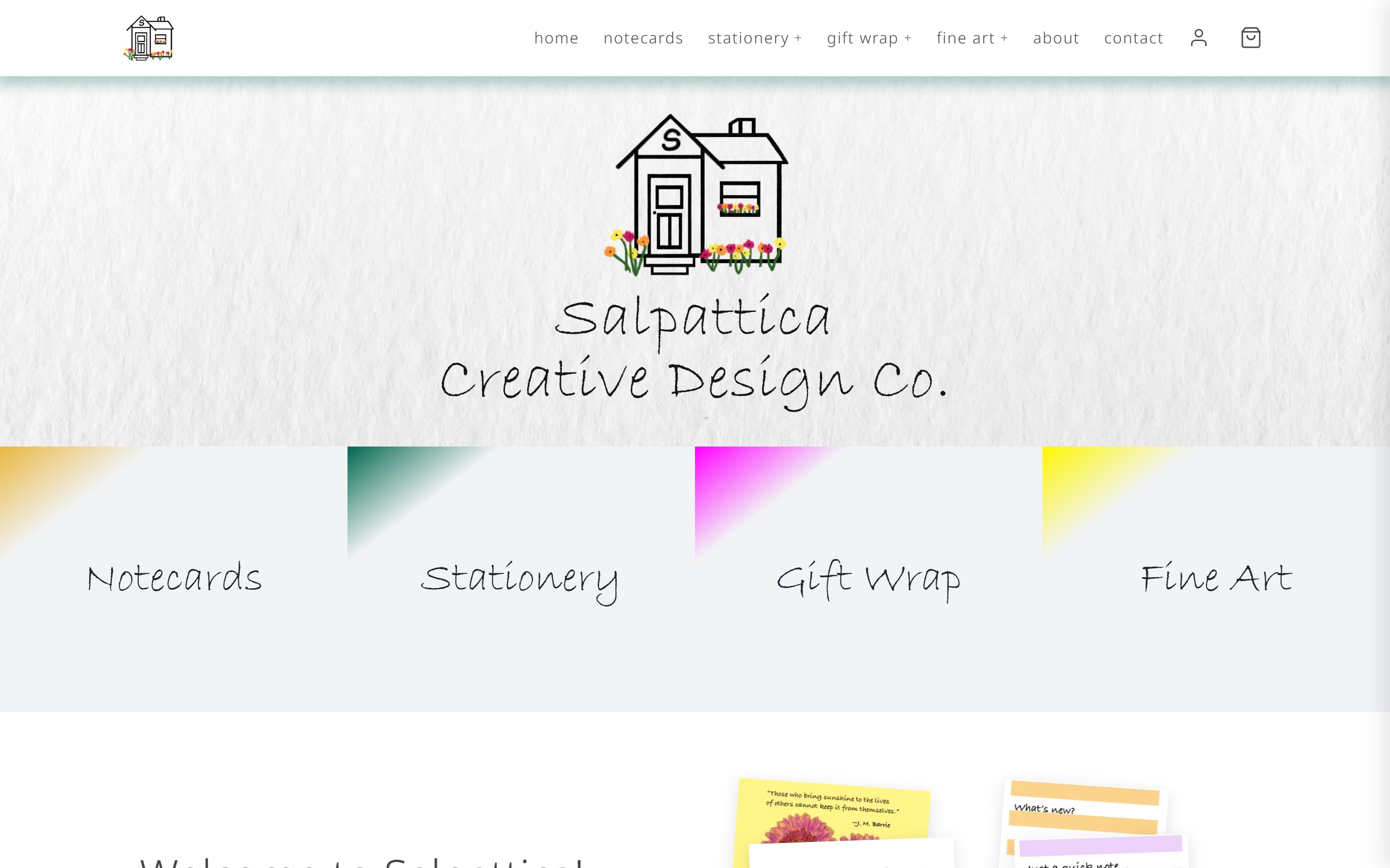 Salpattica website, designed and developed by chadworks -- desktop view