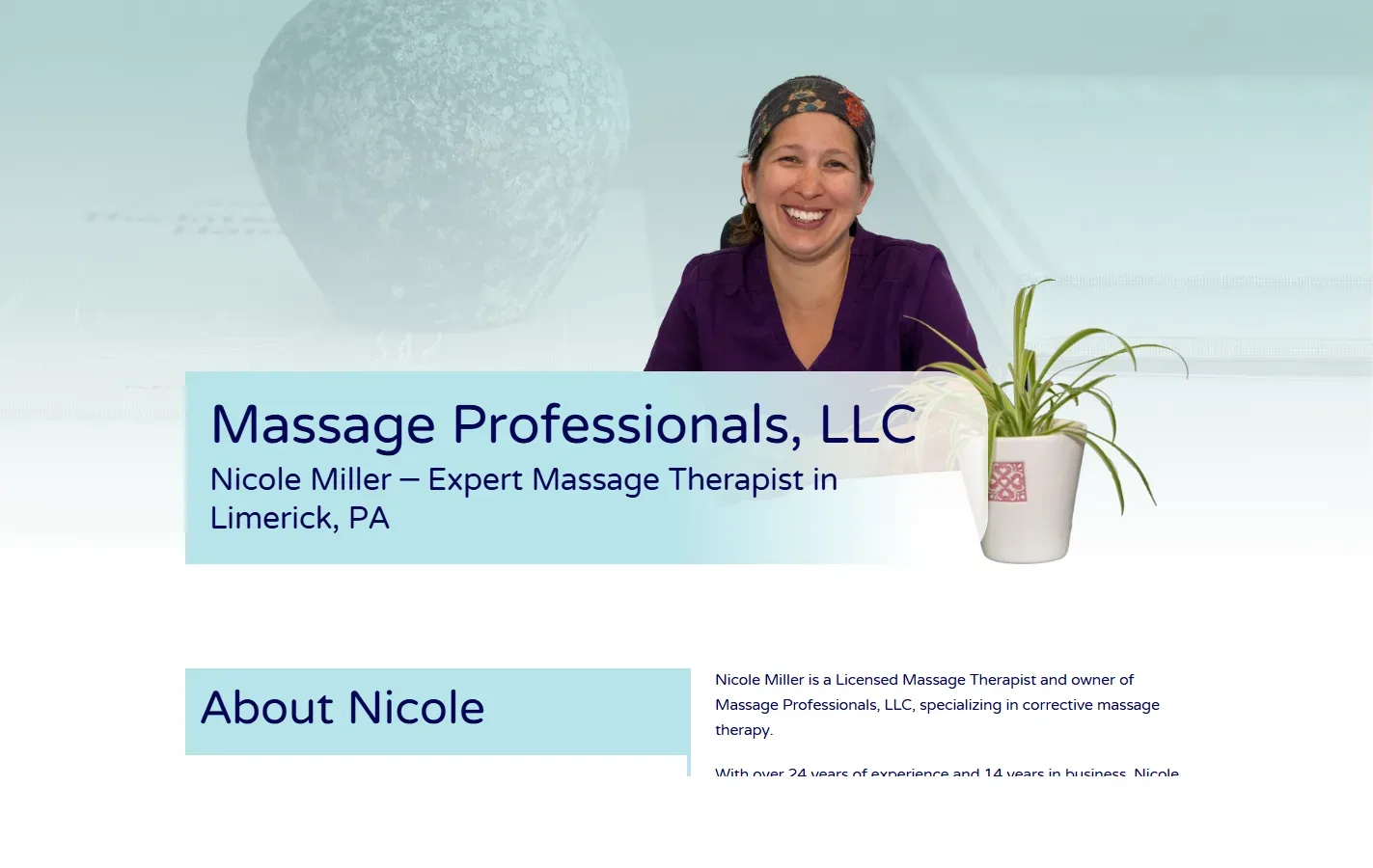 Massage Professionals LLC homepage