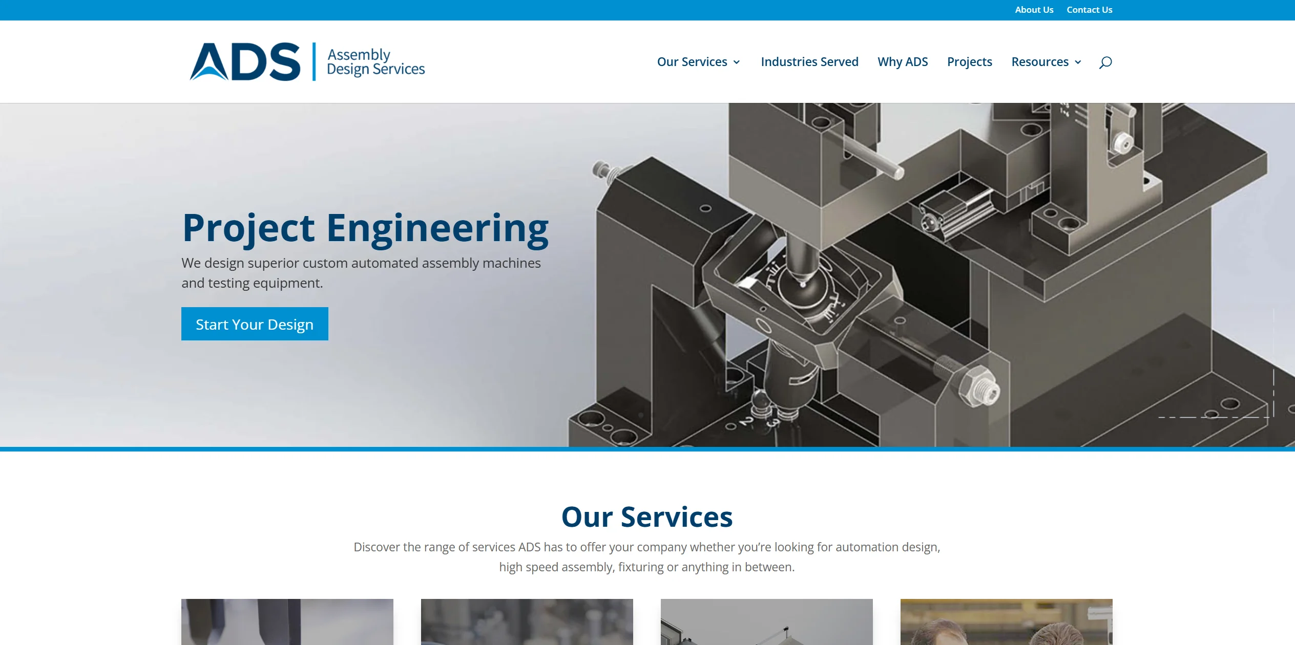 ADS Automation homepage