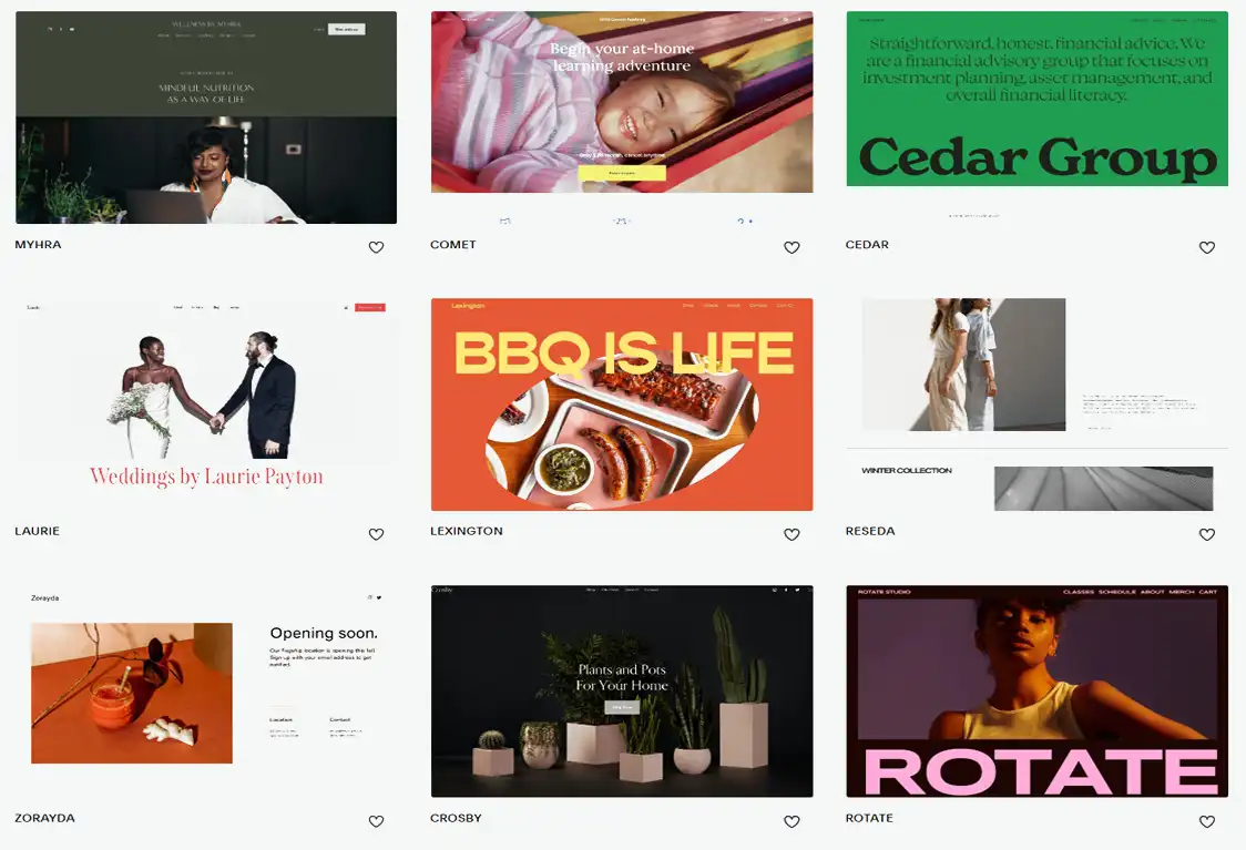 squarespace templates