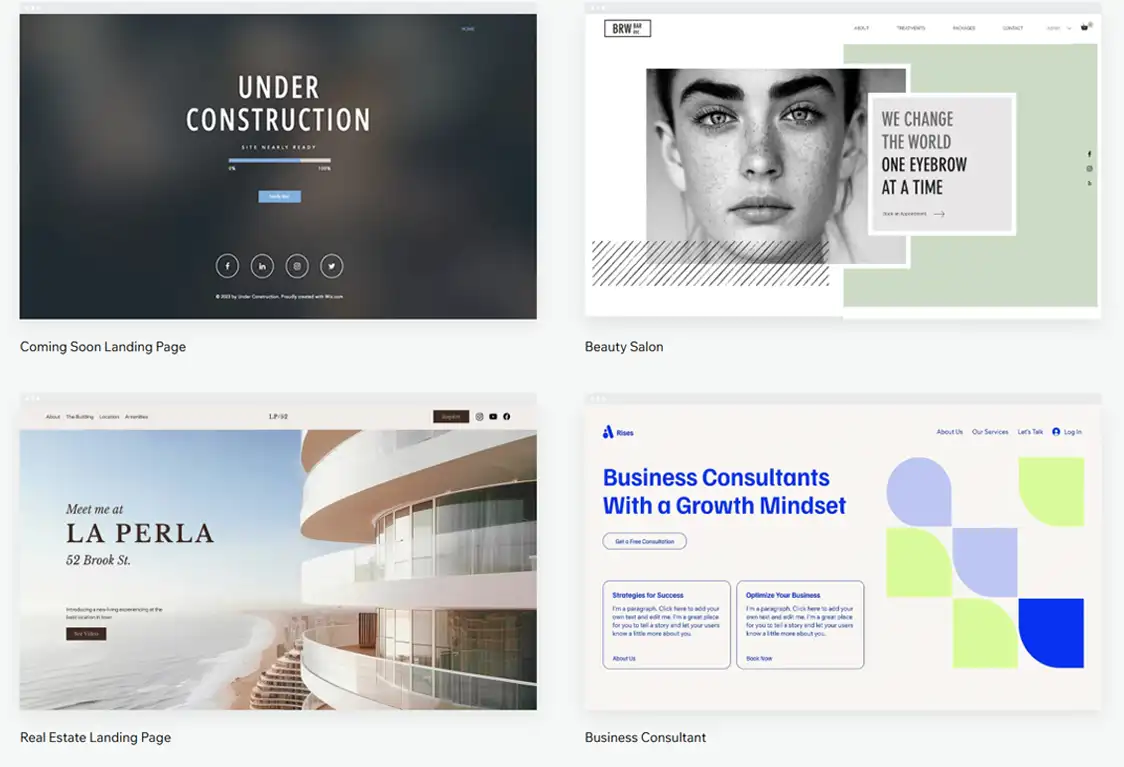 wix templates